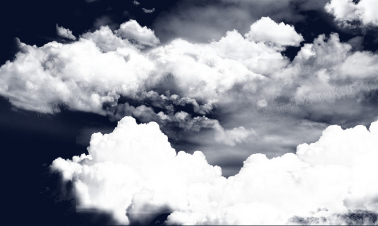 透明背景云朵ppt专用模板