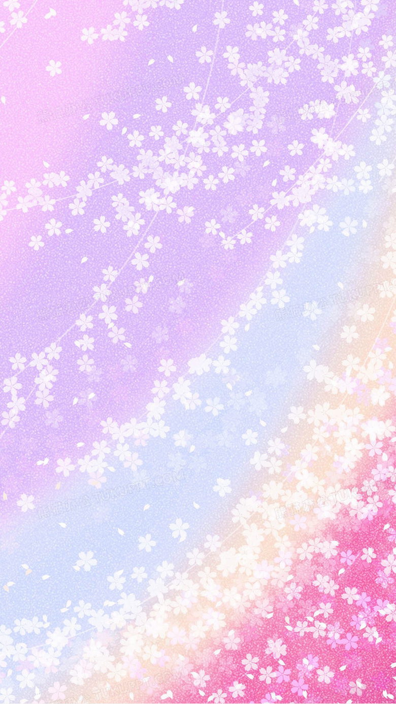 紫色梦幻花朵壁纸