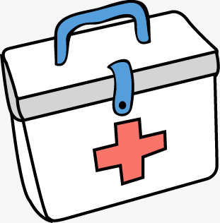 卡通手绘医疗药箱