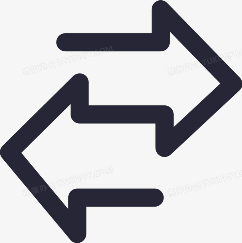 本作品全称为《黑色简约风双向选择图标创意元素》,在整个配色上使用