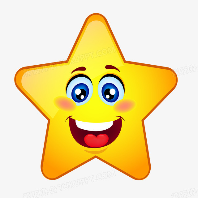 卡通五角星表情