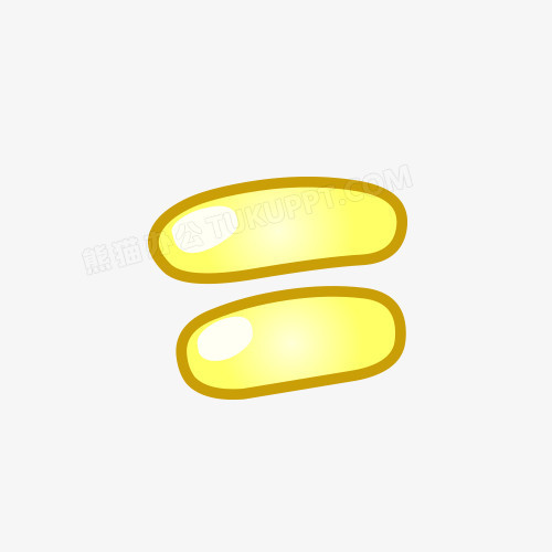 本作品全称为《黄色卡通风等于符号艺术字素材》,在整个配色上使用