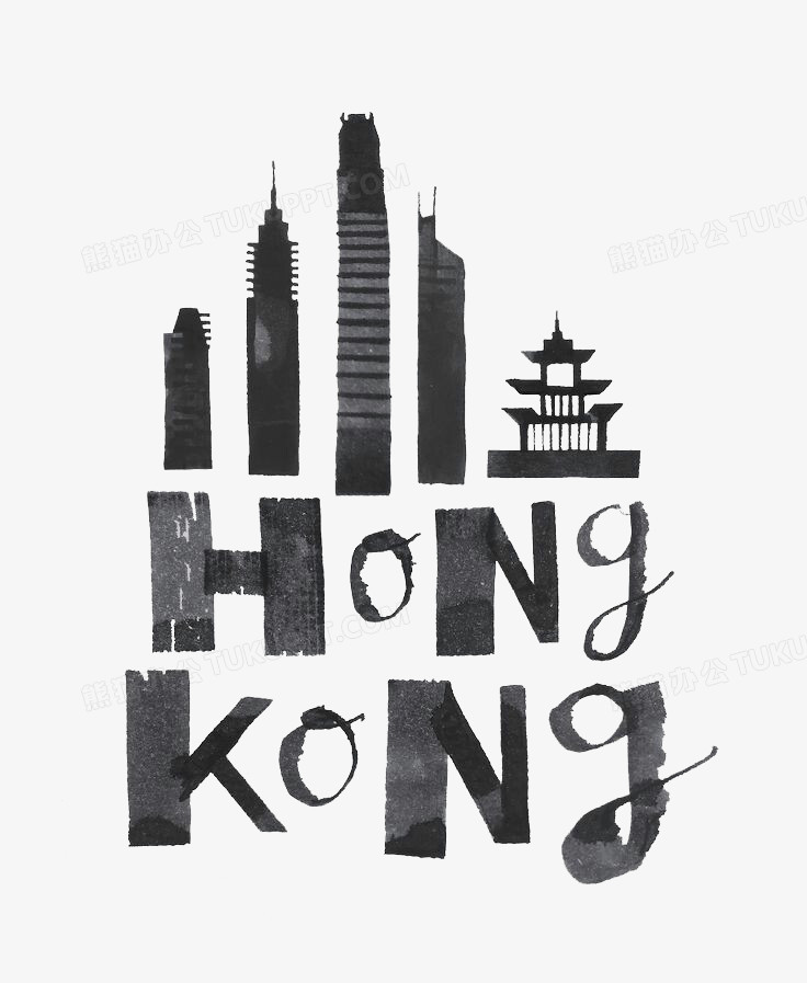 香港黑白图纸图片