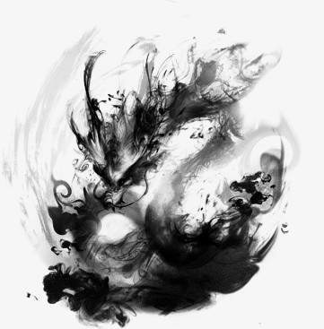 水墨龙png