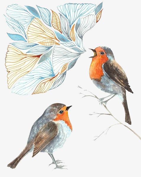 手绘鸟png图片素材下载_手绘png_熊猫办公