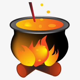 万圣节油锅图标
