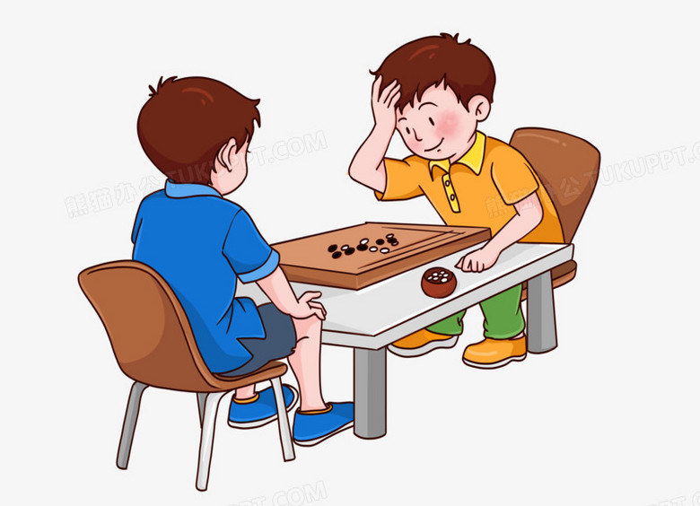 少儿卡通围棋比赛图片图片