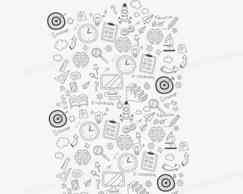 简笔画图标元素PNG图片素材下载_简笔PNG_熊猫办公