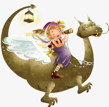 本作品内容为骑龙的女孩,   