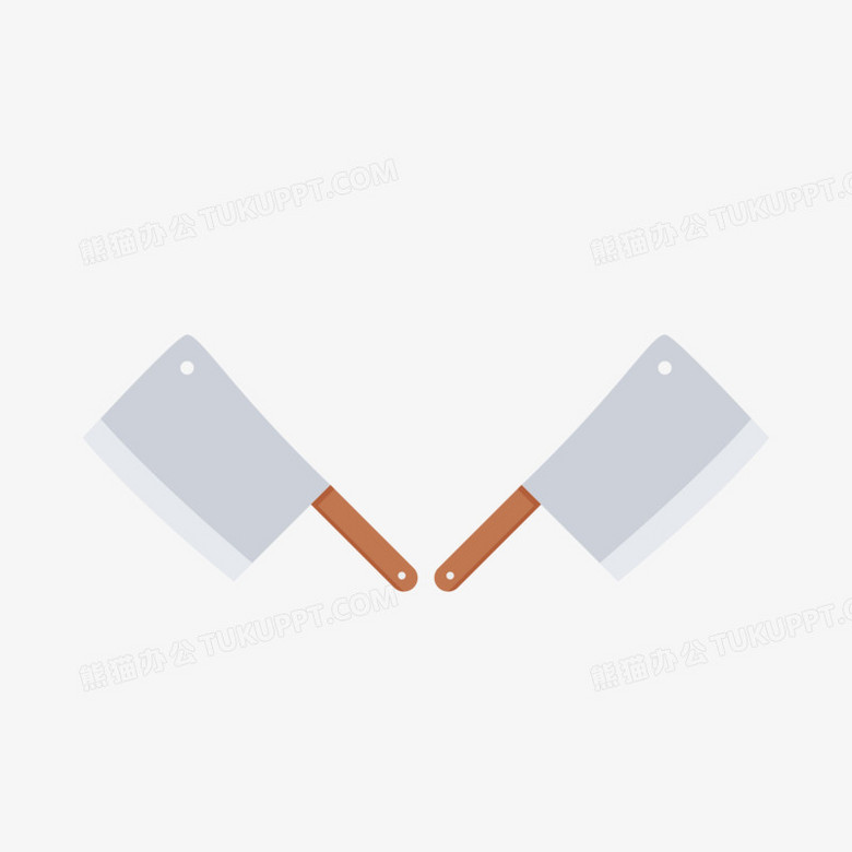 简约卡通杀猪刀素材