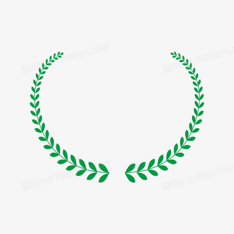 绿色矢量麦穗边框元素png图片素材下载_边框png_熊猫办公