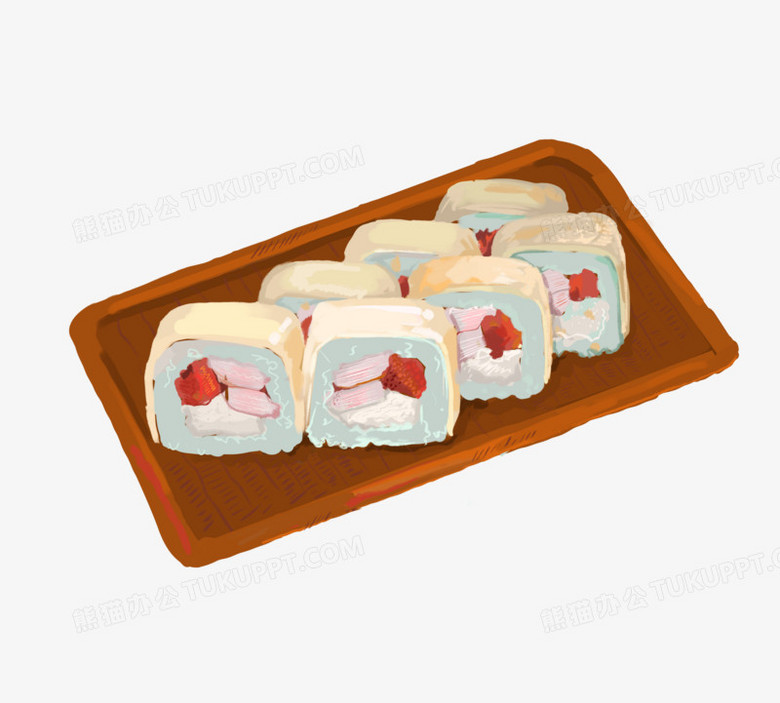 卡通手绘日式寿司元素png图片素材免费下载 手绘png 4000 3604像素 熊猫办公