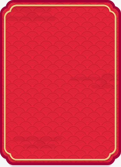 本作品全称为《红色中国风祥云边框底纹创意元素》,在整个配色上使用