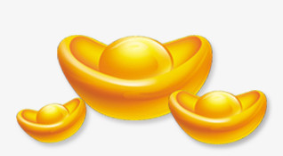 三个金元宝png图片素材下载 三个png 熊猫办公