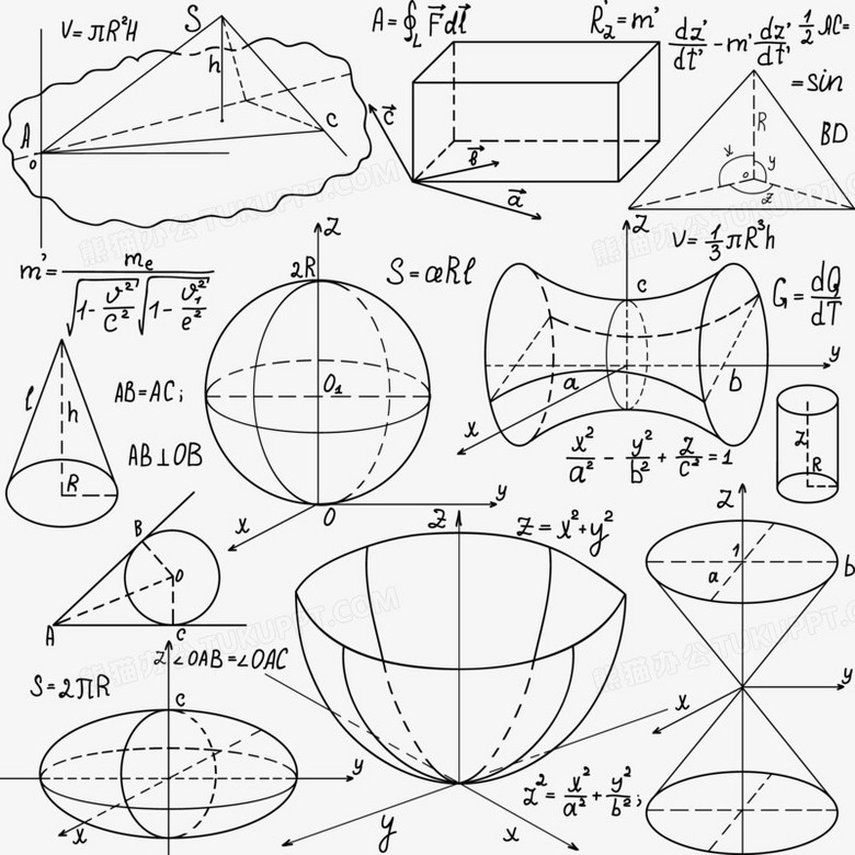 本作品全称为《黑色简约风复杂数学函数图像创意元素》,使用adobe