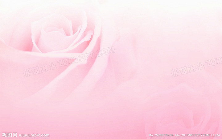 粉色唯美花朵装饰素材