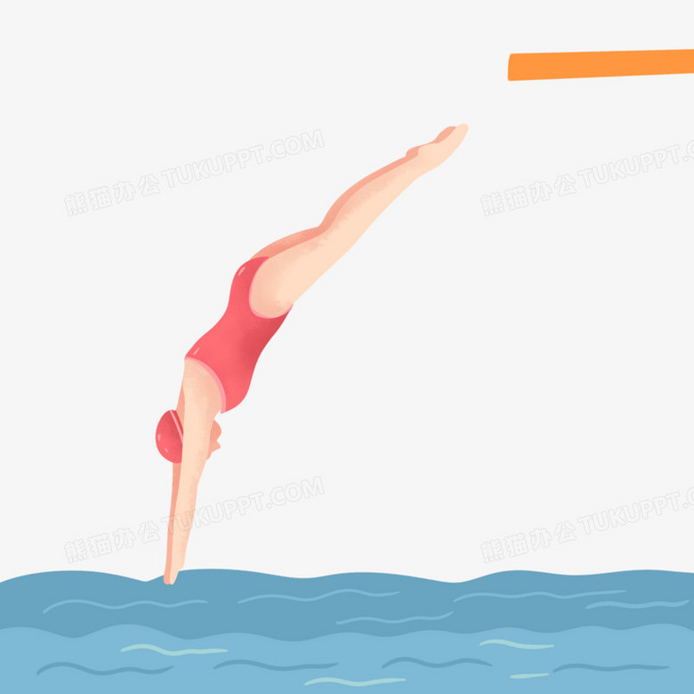 2021奥运会跳水绘画图片