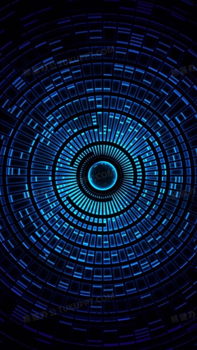 蓝色魔幻科技大屏