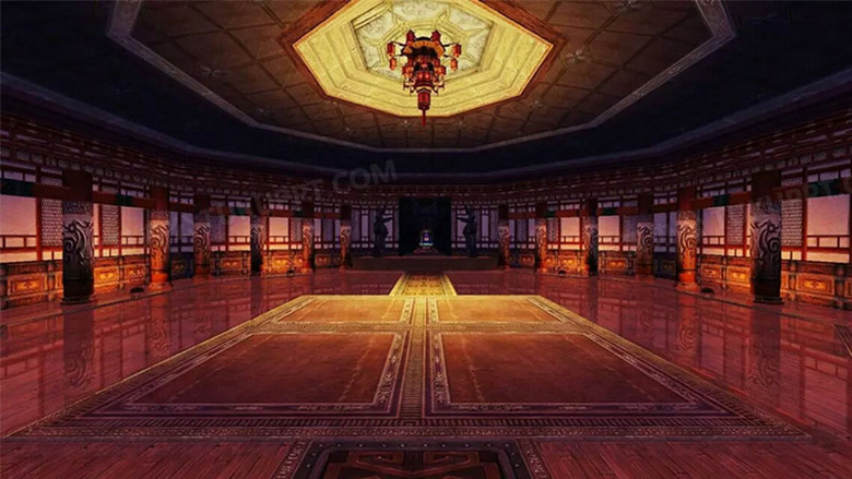 古风场景室内辉煌