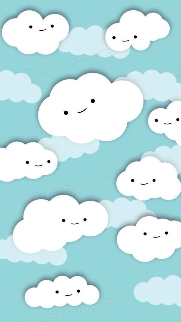 手绘卡通云彩壁纸