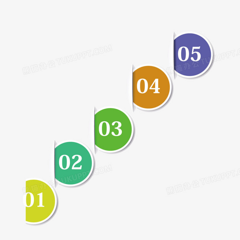 矢量彩色圆形标号序号PNG图片素材下载_矢量PNG_熊猫办公