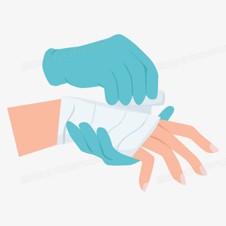卡通手绘绷带包扎矢量元素png图片素材_矢量png_熊猫办公