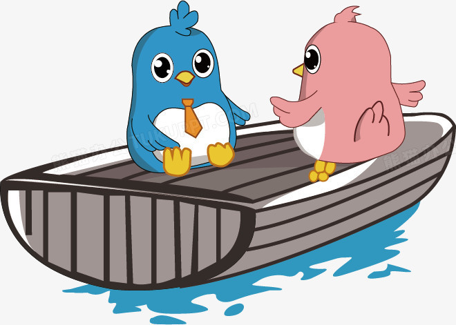 友谊的小船矢量图