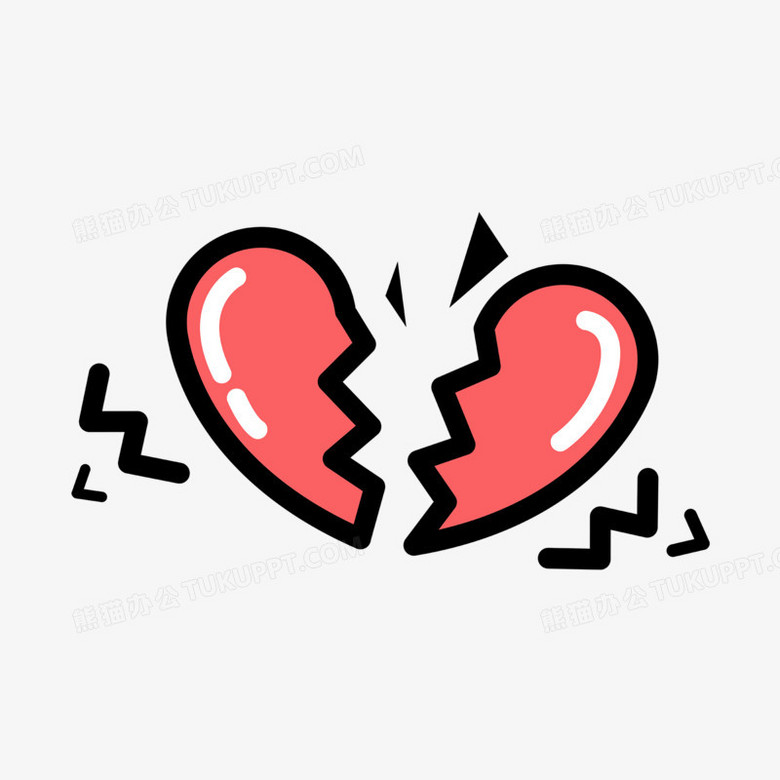 在整个配色上使用多种色彩作为基础色调,设计了破碎的玻璃心,整体呈现