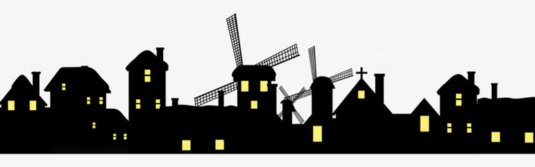 建筑剪影房屋剪影png图片素材下载_房屋png_熊猫办公