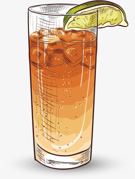 手绘饮料矢量素材