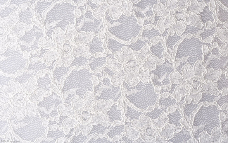 白色蕾丝高清正面摄影