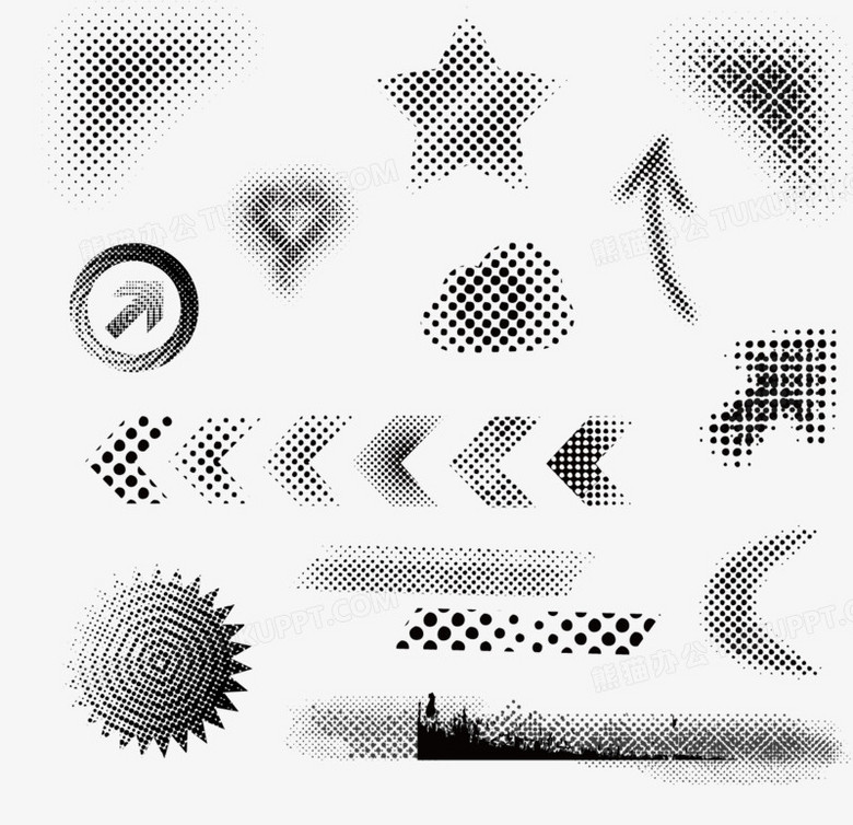 矢量手绘点状图案PNG图片素材下载_图案PNG_熊猫办公