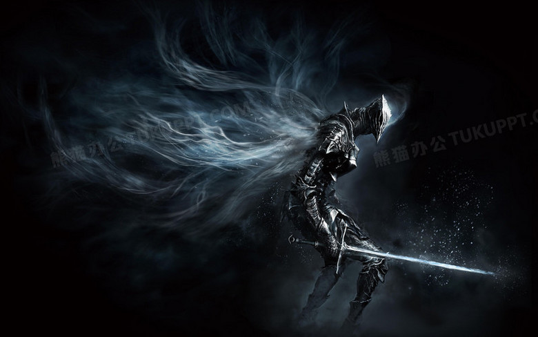 黑色炫酷持刀游戏人物png图片素材下载_持刀png_熊猫办公