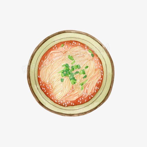 重庆小面手绘画素材图片