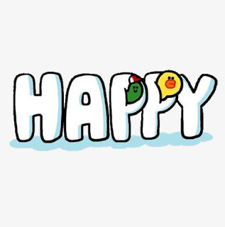 happy艺术字