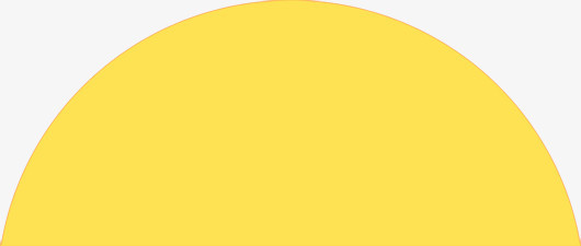 黄色半圆