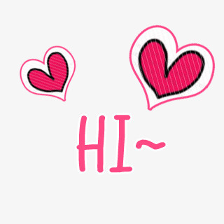 本作品全称为《粉色卡通粉爱心hi字母字体创意艺术字素材》,在整个