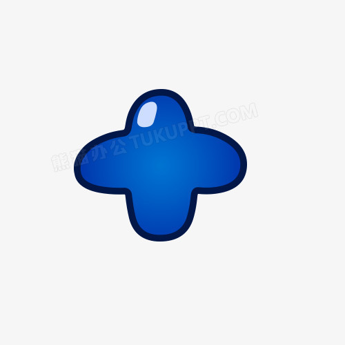 本作品全称为《蓝色卡通风加号下辈子创意艺术字素材》,在整个配色上