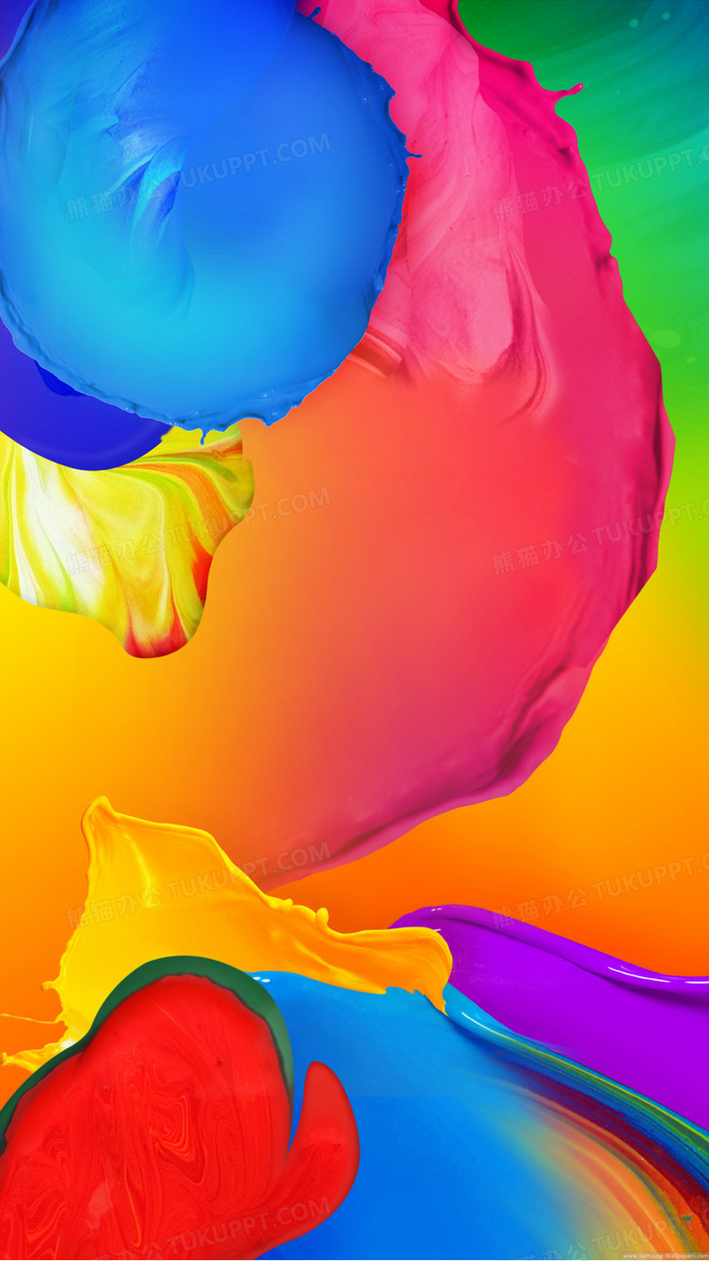 堆砌的彩色颜料海报背景