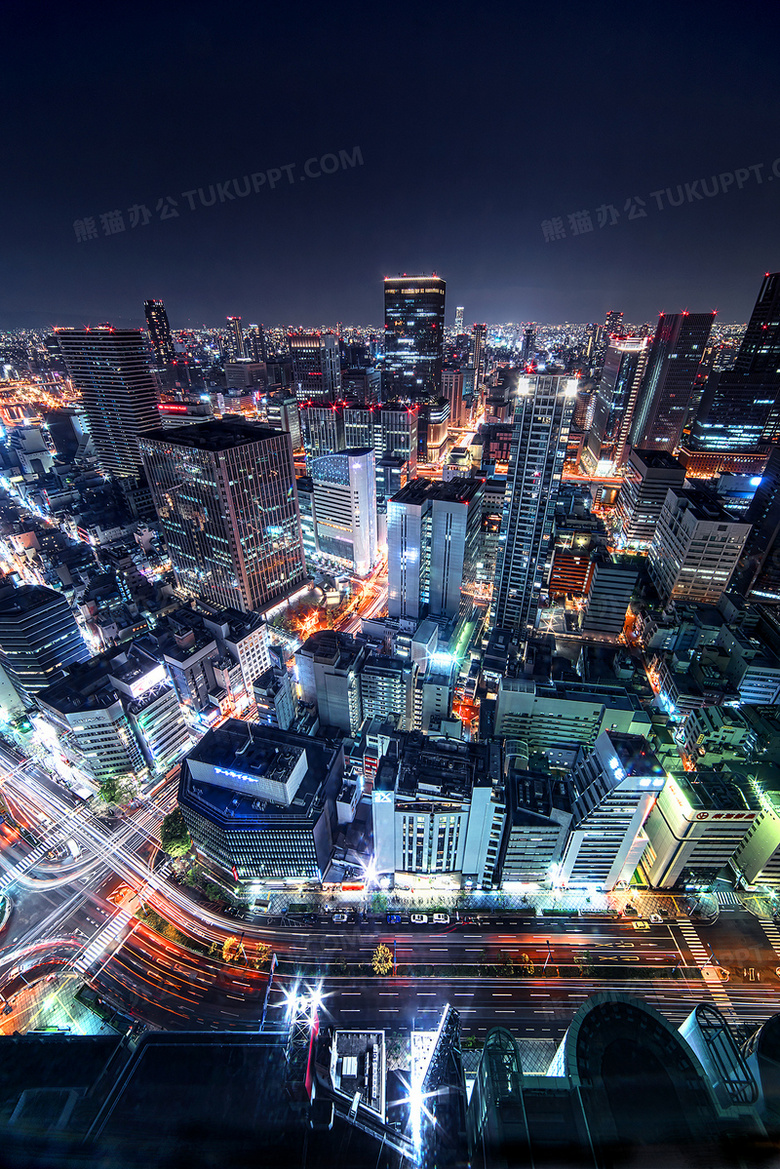 大都市繁华灯光夜景