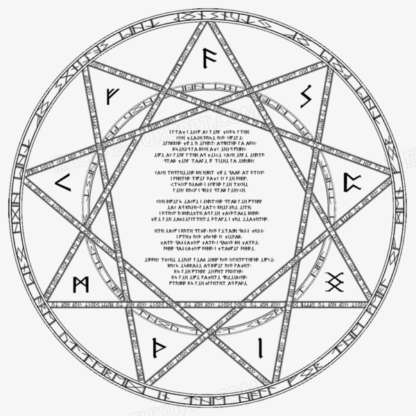 本作品全称为《黑色简约风魔法矩阵创意元素》,在整个配色上使用多种