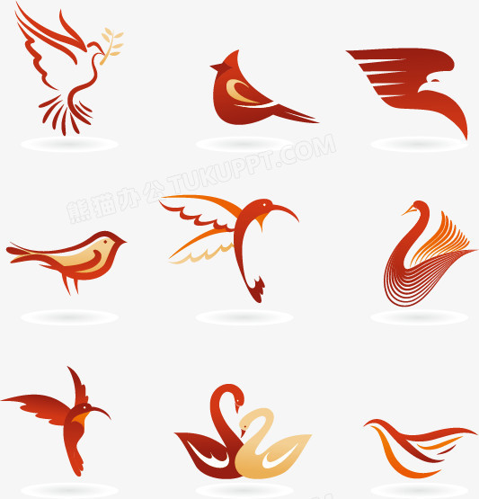 鸟logo一只鸟图片