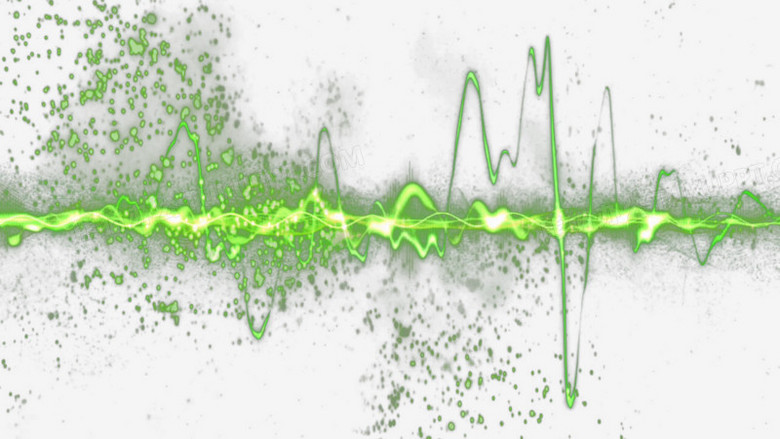 绿色炫光速度感音乐节奏特效