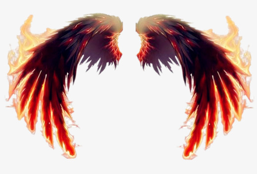 火焰翅膀卡通翅膀