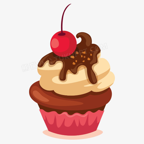 本作品全称为《彩色卡通风美味的草莓巧克力蛋糕元素》,使用adobe