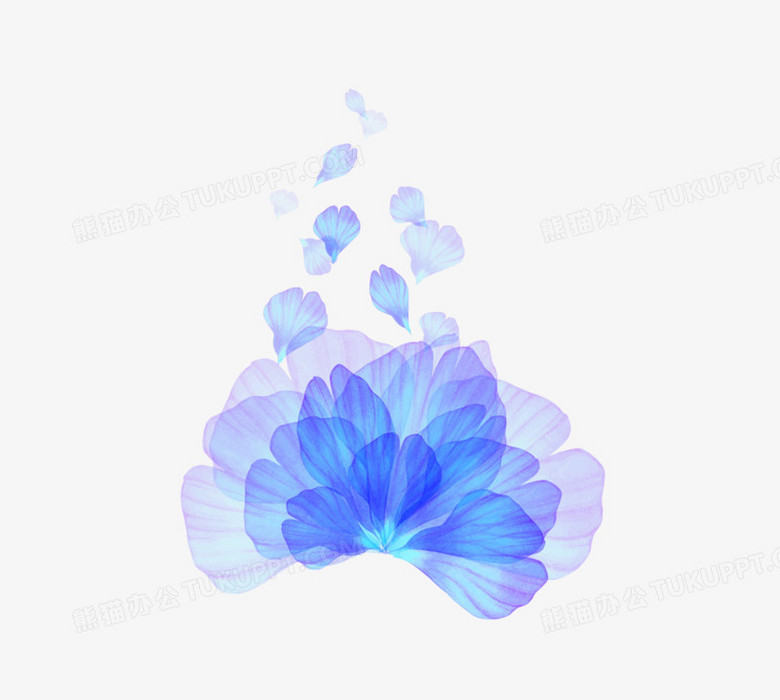 水彩透明花瓣png图片素材免费下载 花瓣png 1395 1252像素 熊猫办公
