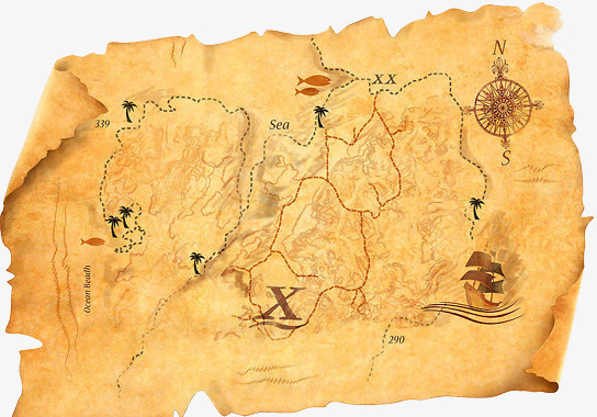 古旧的地图png图片素材下载_好看png_熊猫办公