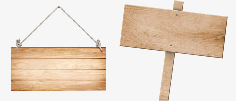 木牌子png图片素材下载 素材png 熊猫办公