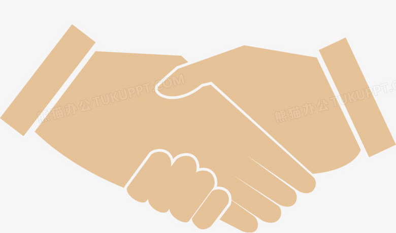 矢量创意设计商务合作握手图