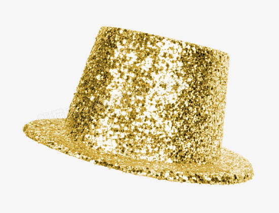 活动帽子金色png素材